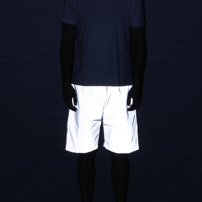 Men's Shorts Reflective Shorts Sports Streetwear Hip - Hop Style Beach Pants INS Fashion Full - Reflective Pants