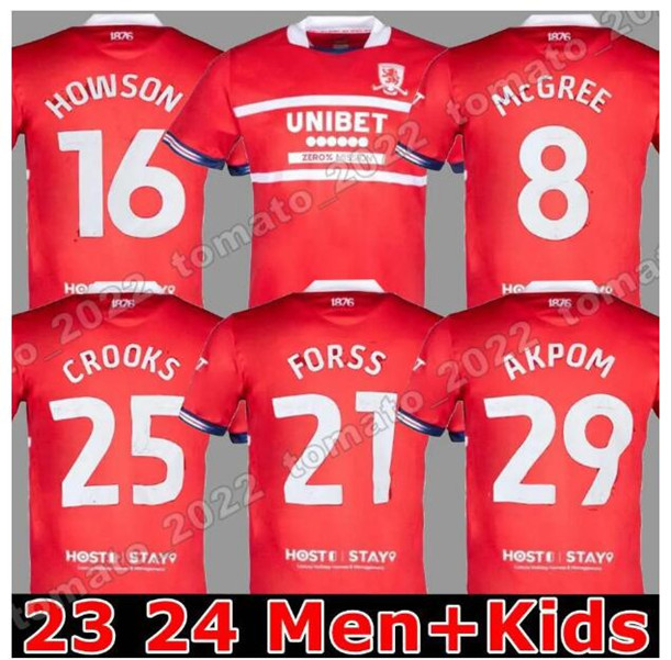 23 24 MiddlesBrough PAYERO Soccer Jerseys 2023 2024 TAVERNIER SPORAR HOWSON Crooks MCNAIR WATMORE BOLA Coburn Jones Home Football Shirt Short Sleeve Uniforms
23 24 MiddlesBrough PAYERO Soccer Jerseys 2023 2024 TAVERNIER SPORAR HOWSON Crooks MCNAIR WATMORE BOLA Coburn Jones Home Football Shirt Short Sleeve Uniforms