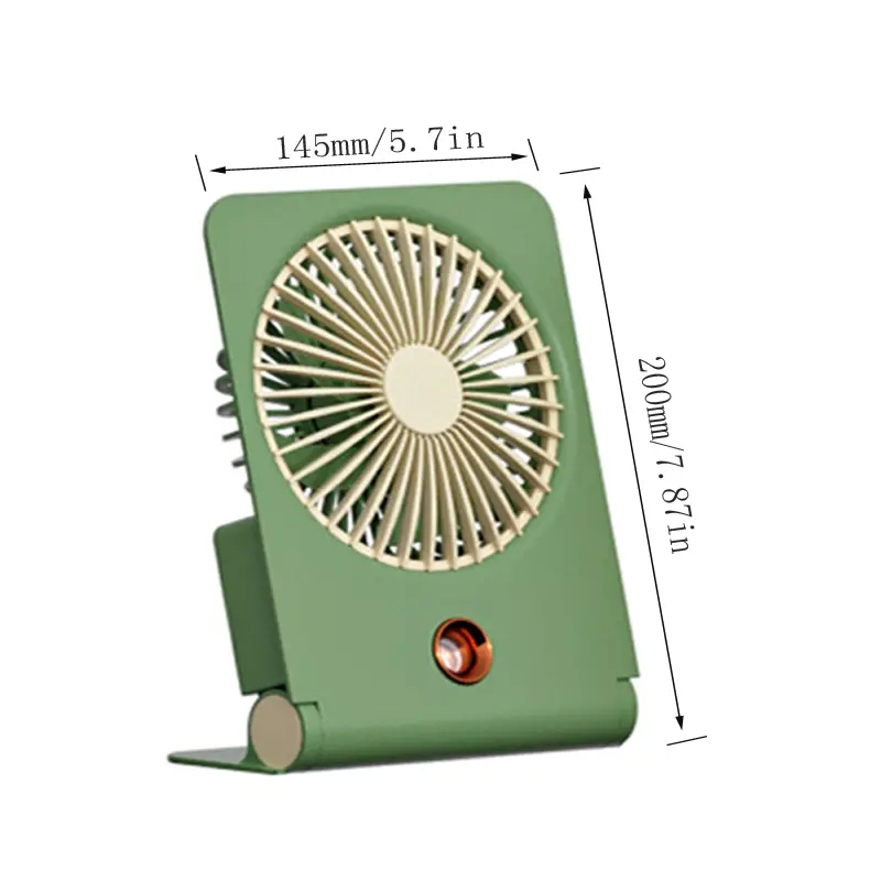 1pc Quiet And Windy Desk Fan, Ultra-thin Wall-mounted Spray Cooling Fan, USB Rechargeable Mini Fan For Student Dormitory Office Home, Summer Essential