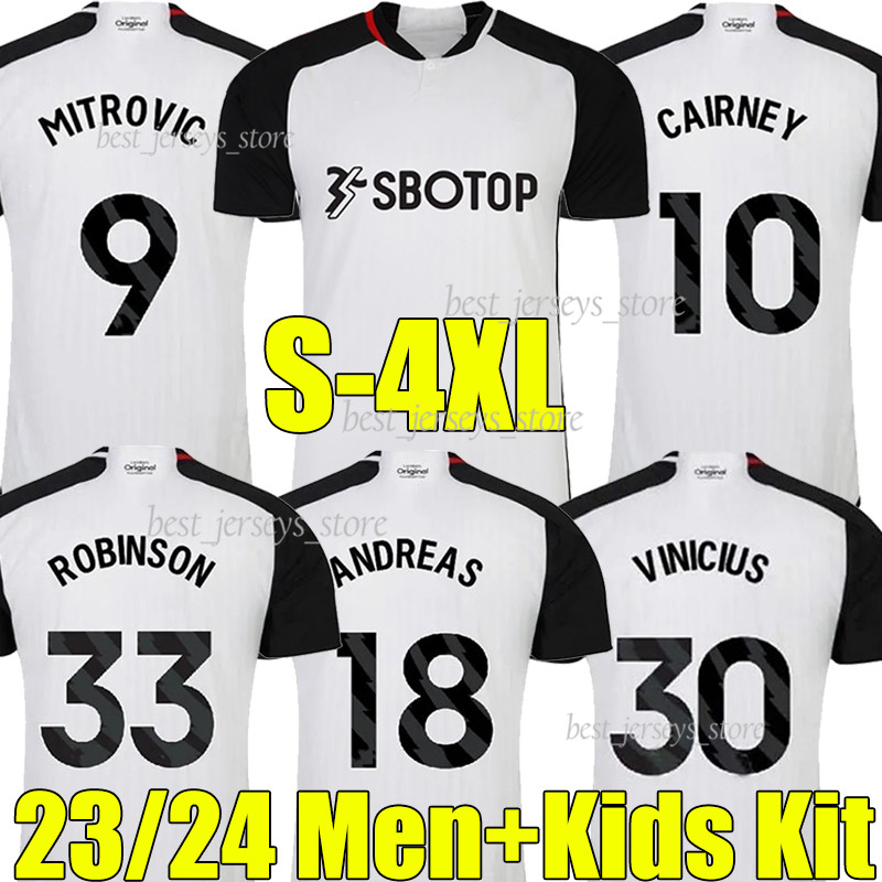 XXXL 4XL 23/24 Mitrovic soccer jerseys 2023 2024 SOLOMON CAIRNEY WILSON MUNIZ J. Palhinha ROBINSON men kids kit football shirts FuLhAmES, 23-24 home
XXXL 4XL 23/24 Mitrovic soccer jerseys 2023 2024 SOLOMON CAIRNEY WILSON MUNIZ J. Palhinha ROBINSON men kids kit football shirts FuLhAmES, 23-24 home