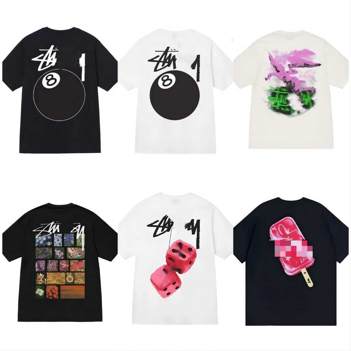 Designer Luxury fashion brand stussys Classic Mens And Womens T Shirt Dice pattern printed alphabet Summer High Street Trend Tee ya, 24
Designer Luxury fashion brand stussys Classic Mens And Womens T Shirt Dice pattern printed alphabet Summer High Street Trend Tee ya, 24