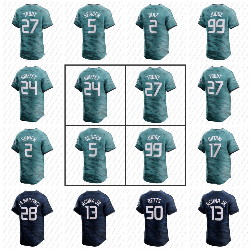 2023 All Star Game Jersey Shohei Ohtani Mookie Betts Ronald Acuna Jr. Aaron Judge Ken Griffey Jr. Corbin Carroll Freddie Freeman Sean Murphy Randy Arozarena, As picture
2023 All Star Game Jersey Shohei Ohtani Mookie Betts Ronald Acuna Jr. Aaron Judge Ken Griffey Jr. Corbin Carroll Freddie Freeman Sean Murphy Randy Arozarena, As picture