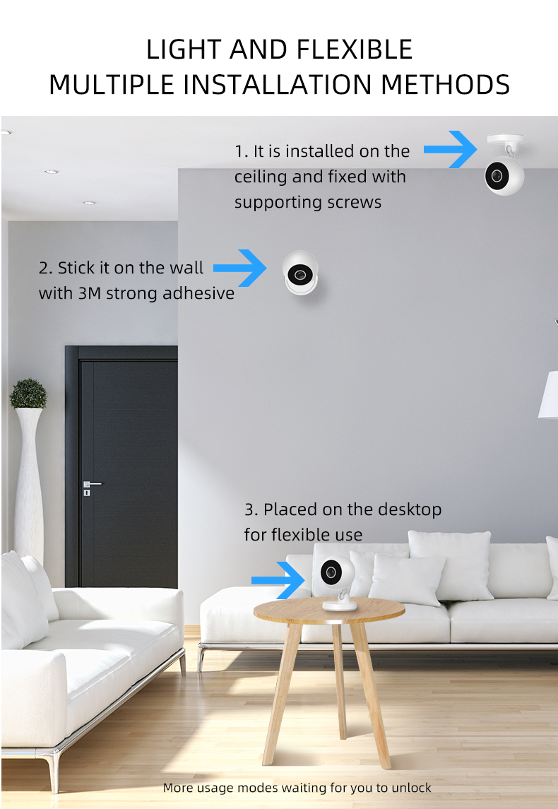 A2 1080P Outdoor Indoor Cameras WiFi Smart Wireless Camcorder Home Security P2P Camera Night Vision Video Micro Small Cam Mobile detection voice inter