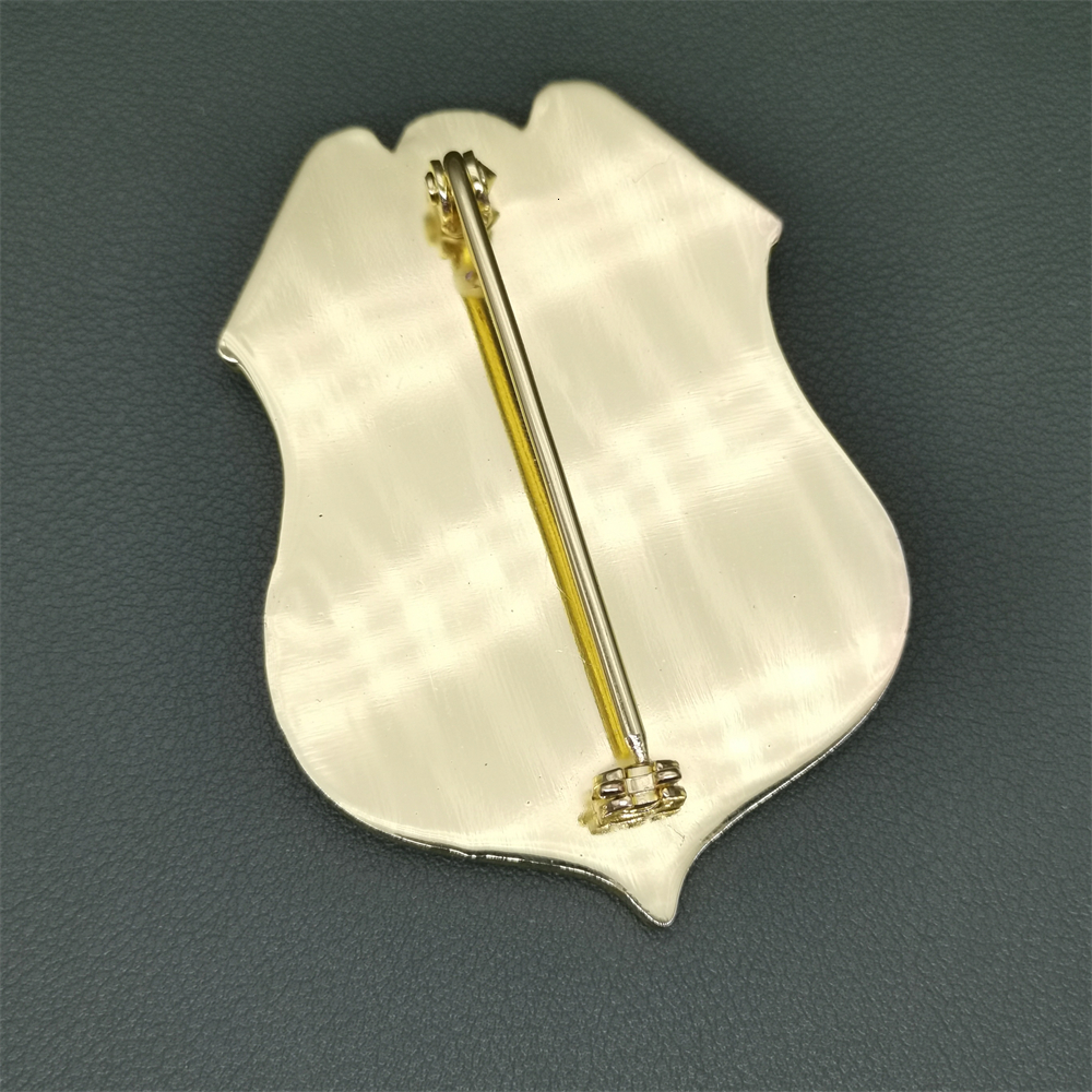Decorative Objects Figurines US DEPARTMENT OF THE INTERPOL Special Agent Metal Badge NO7156 Cosplay Detective Movie Prop Halloween Gift 230701