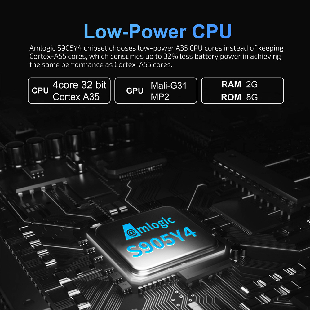 DUOBAOSHI GT1 4K HD Streaming Media Player TV Stick S905Y4 2G 8G WIFI Google Certified BT Remote Smart Android TV Fire Stick