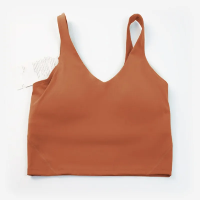 align tank top u gym clothes yoga outfit quick dry women casual running nude tight sports bra fiess vest sport underwear