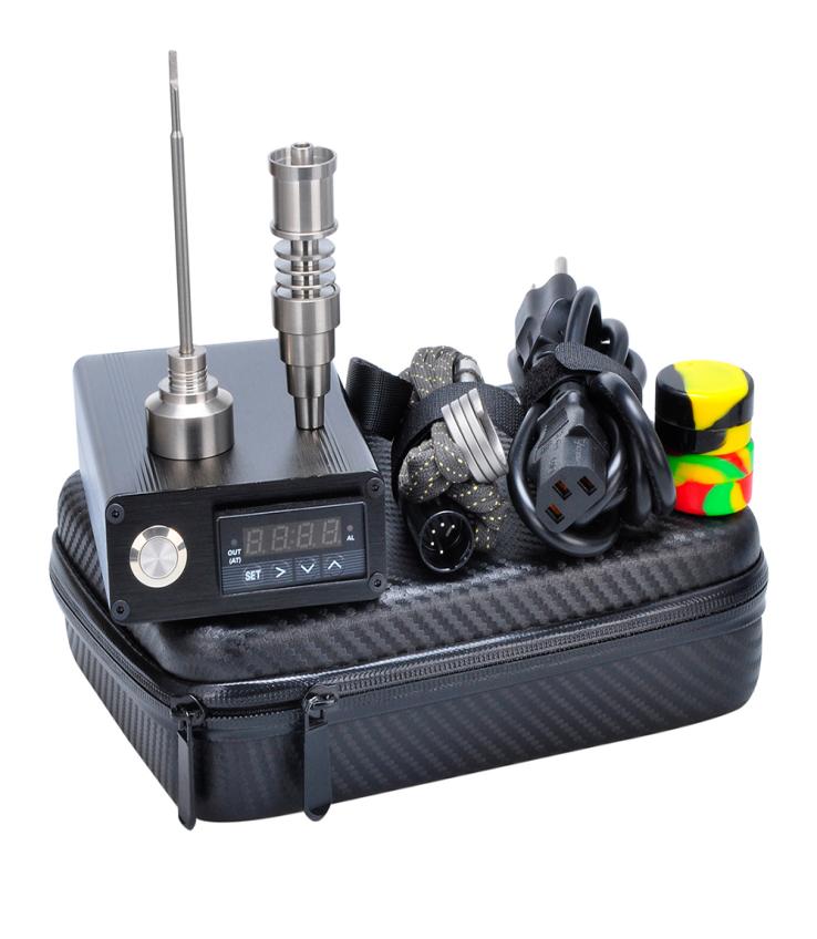 E Dab Nail Kit With Titanium Nail Vapor Wax Container Dry Herb Electronic Temperature Controller Box Fit Rig Glass Bongs smoke 1003627775
E Dab Nail Kit With Titanium Nail Vapor Wax Container Dry Herb Electronic Temperature Controller Box Fit Rig Glass Bongs smoke 1003627775