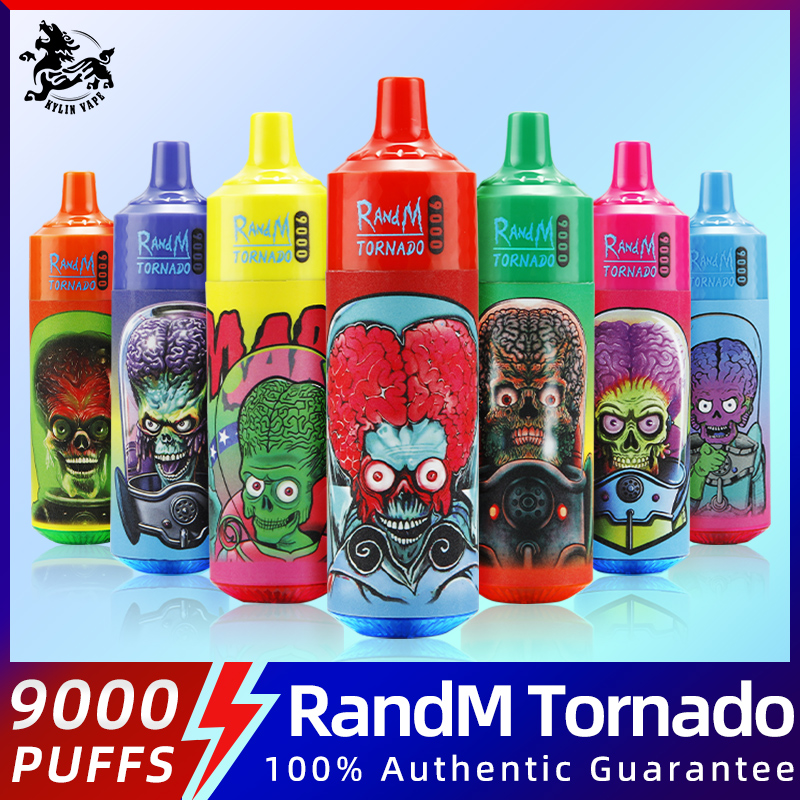 Original RandM Tornado 9000 Puff 9k Disposable Vape pen Pod Device 9000 Puffs Mesh Coil 18ml Battery Rechargeable optional 0% 2% 3% 5% e cigarette
Original RandM Tornado 9000 Puff 9k Disposable Vape pen Pod Device 9000 Puffs Mesh Coil 18ml Battery Rechargeable optional 0% 2% 3% 5% e cigarette