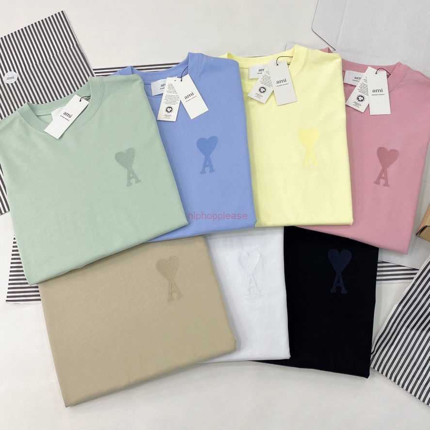 Ami Designer Fashion Clothing Tees Tshirts Macaron Short Sleeve T-shirt Loose Version for Men Women, Shallow cafe
Ami Designer Fashion Clothing Tees Tshirts Macaron Short Sleeve T-shirt Loose Version for Men Women, Shallow cafe