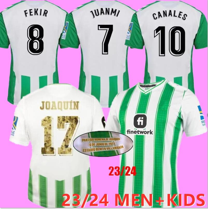 ReAl BeTIs Soccer Jersey 22 23  Camiseta de Futbol JOAQUIN Special Kids Kit Football Shirt Training 2023 2024 Home Away Copa Del Rey Final Champion CANALES B.IGLESIAS, 23/24 
ReAl BeTIs Soccer Jersey 22 23  Camiseta de Futbol JOAQUIN Special Kids Kit Football Shirt Training 2023 2024 Home Away Copa Del Rey Final Champion CANALES B.IGLESIAS, 23/24