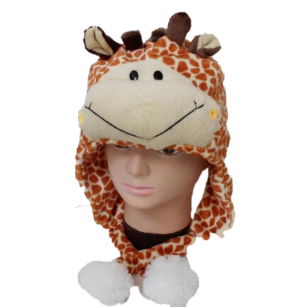 Plush Fur Animal Hat Cute Cartoon Dog Rabbit Cow Panda Winter Warm Cap Party Christmas Halloween Decorations Cosplay Accessories5865427