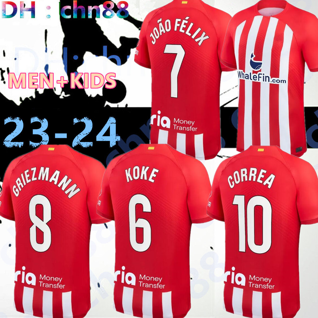 Atletico Madrids soccer jerseys 23 24 120th anniversary JOAO FELIX 2023 2024 M.LLORENTE GRIEZMANN KOKE SAUL Correa LEMAR football shirt men kids kit sets uniforms, 23-24 home
Atletico Madrids soccer jerseys 23 24 120th anniversary JOAO FELIX 2023 2024 M.LLORENTE GRIEZMANN KOKE SAUL Correa LEMAR football shirt men kids kit sets uniforms, 23-24 home