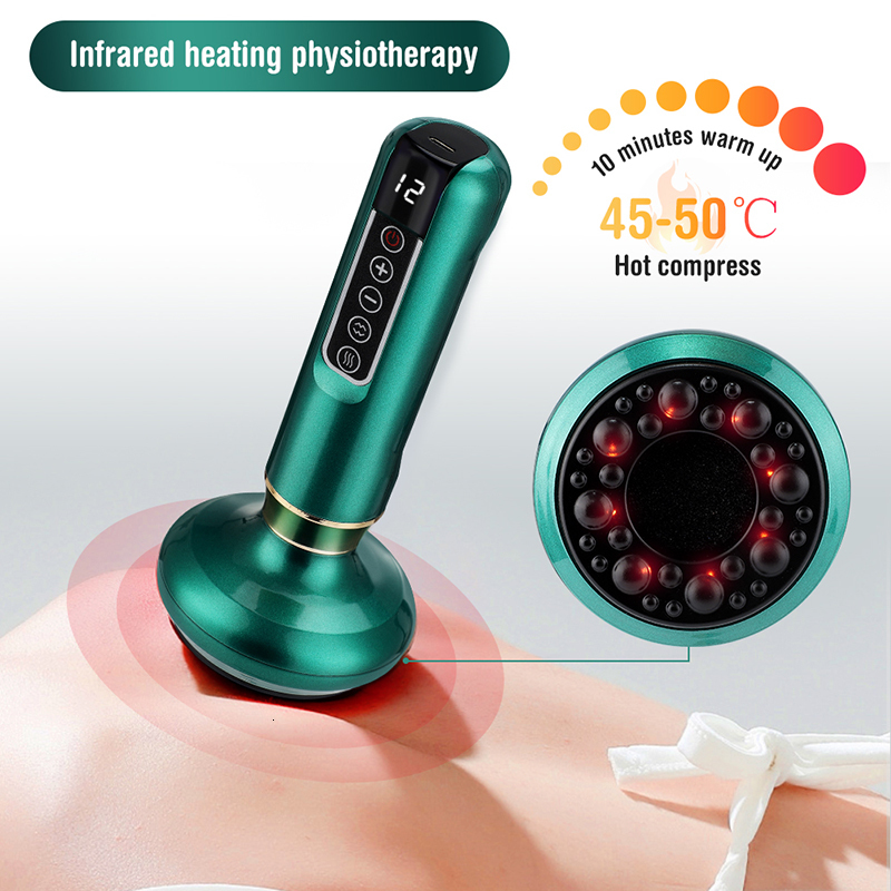 Back Massager Electric Vacuum Cupping Massage Body Cups Anti-Cellulite Therapy Massager for Body Electric Guasha Scraping Fat Burning Slimming 230701