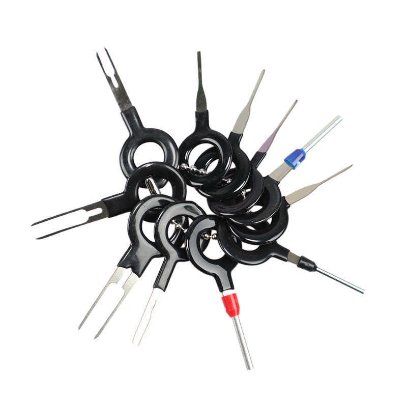 New 11/18/26Pcs Car Terminal Removal Repair Tools Electrical Wiring Crimp Connector Pin Extractor Kit Keys Automotive Plug Pullers