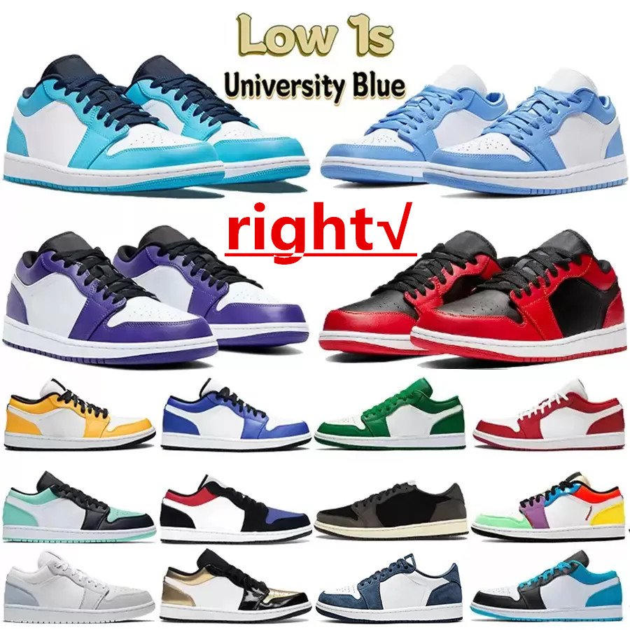 OG Jumpman 1 Low Basketball Shoes Men Electro Orange Obsidian UNC Hyper Royal University Blue Court Purple Royal Pine Green Women Sneakers Casual Designer shoes 1s, 34
OG Jumpman 1 Low Basketball Shoes Men Electro Orange Obsidian UNC Hyper Royal University Blue Court Purple Royal Pine Green Women Sneakers Casual Designer shoes 1s, 34