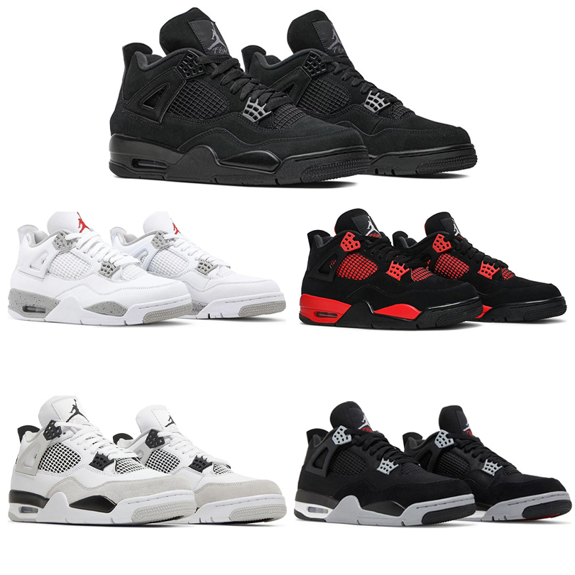 Copy 1:1 Air Jordan 4 Basketball Shoes Nike Aj4 Retro Military Black Canvas X O…