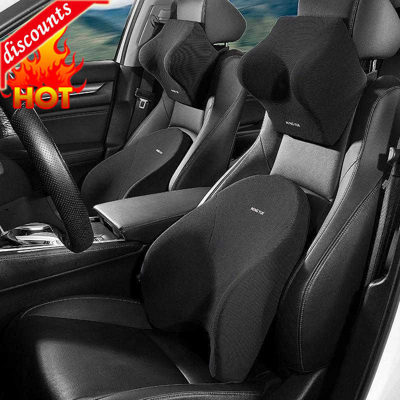 New Headrest Universal Soft Neck Pillows Cushion Car Memory Foam Lumbar Pillow Back Support