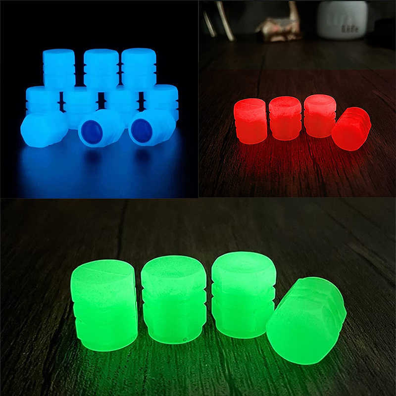 New Luminous Vae Caps Fluorescent Red Night Glowing Car Motorcycle Bicycle Wheel Styling Tyre Hub Universal Cap Decor 20Pcs