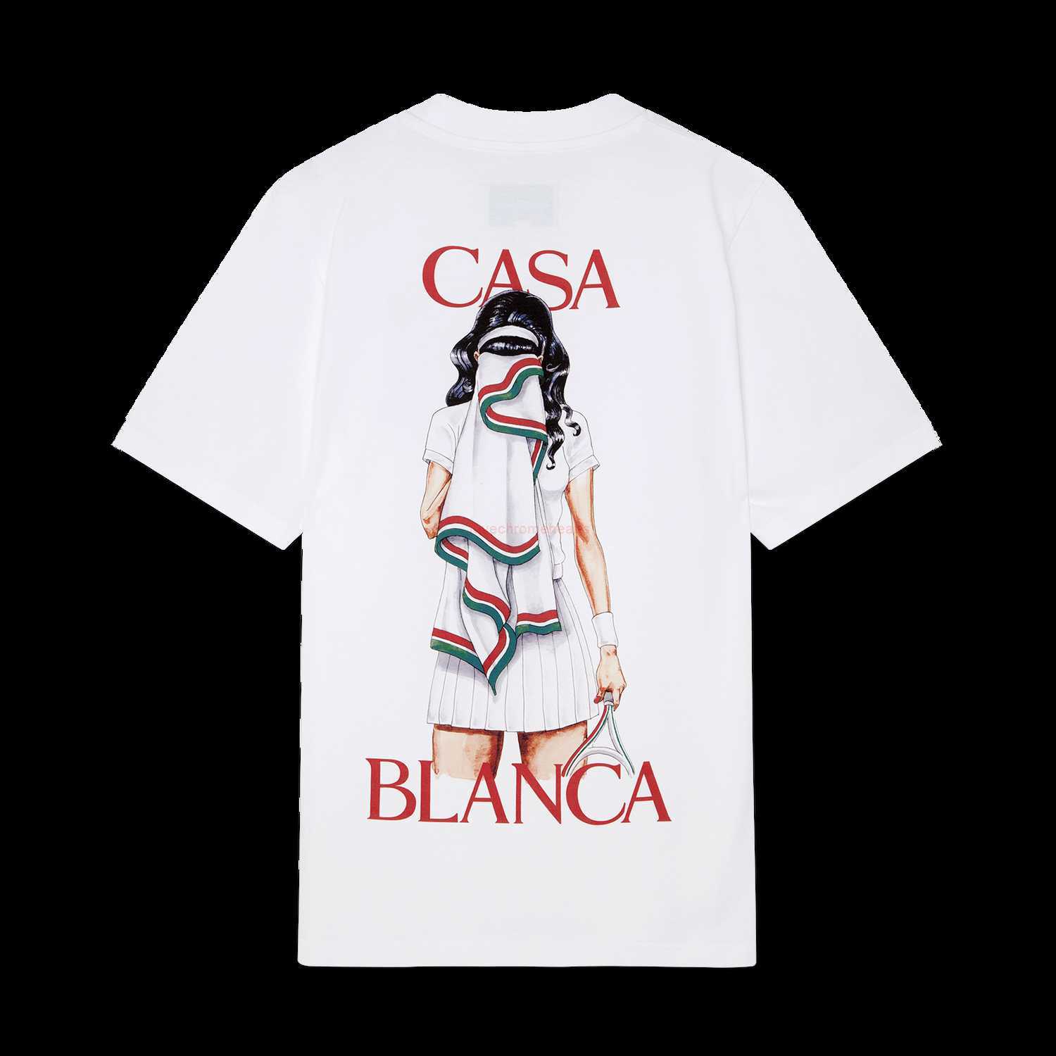 Casa Designer Fashion Clothing Tees Tshirts Fanglue 23 Casablanca Tennis Portrait Letter Couples Fashion Couples Short Sleeve T-shirt, White
Casa Designer Fashion Clothing Tees Tshirts Fanglue 23 Casablanca Tennis Portrait Letter Couples Fashion Couples Short Sleeve T-shirt, White