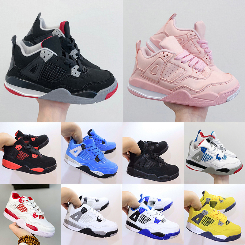 4s Kids Shoes Jumpman 4 youth boys girls basketball Shoe Black Cat Bred Fire Red Thunder University Blue toddler baby infant childrens trainers designer kid sneakers, 22 25-35
4s Kids Shoes Jumpman 4 youth boys girls basketball Shoe Black Cat Bred Fire Red Thunder University Blue toddler baby infant childrens trainers designer kid sneakers, 22 25-35