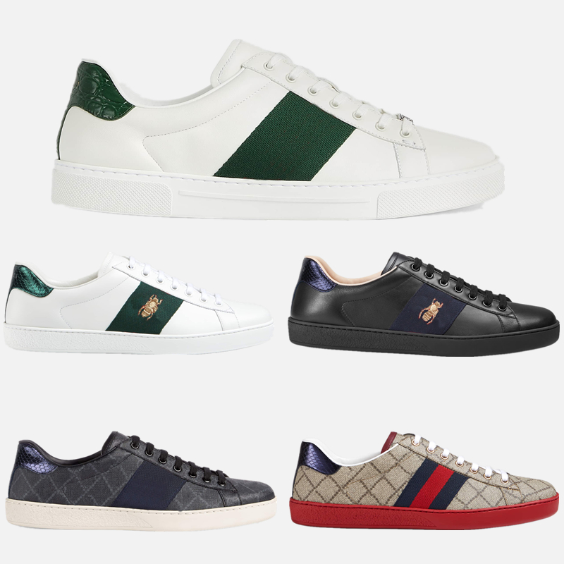 Ace Ribbon Embroidery Sneakers Mens Womens Casual Shoes 1977 Tennis Shoes Fashion Designer Luxury Flat Rubber Sports Canvas Shoe 35-45