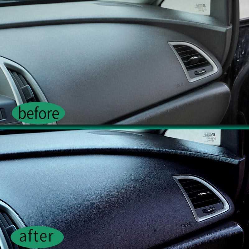 New Restorer Polish Leather Cleaner Spray Back To Black Gloss Hgkj S3 50ml Interior Plastic Renovator Car Accessories