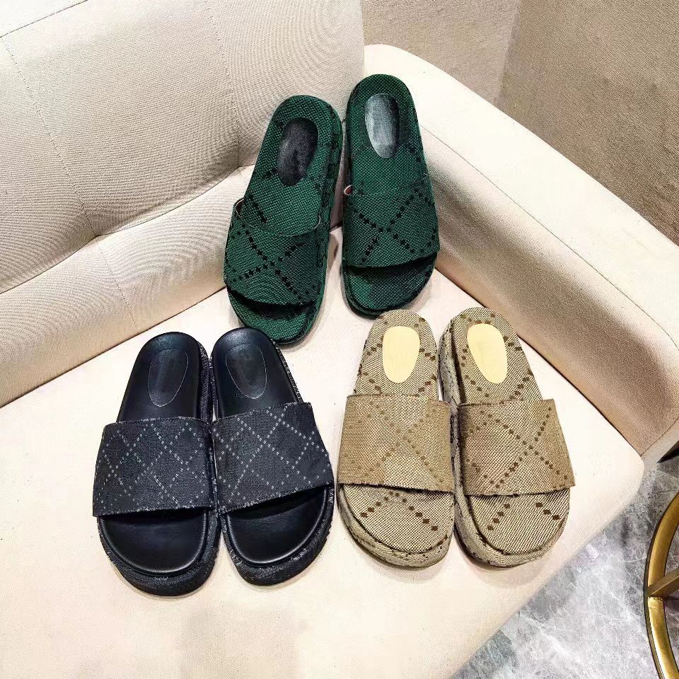 slipper womens fashion embroidered canvas designer slides slip on slippers girls 60mm Canvas covered platform sandals and dust bags big size 35-45, 9#
slipper womens fashion embroidered canvas designer slides slip on slippers girls 60mm Canvas covered platform sandals and dust bags big size 35-45, 9#