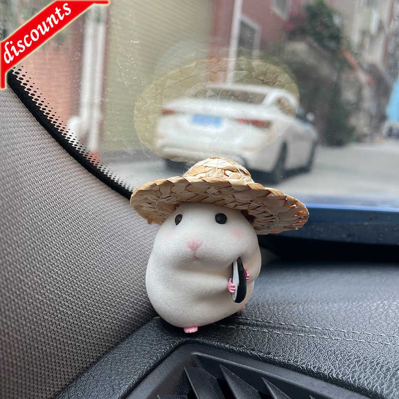 New Car hamster accessories new console cute doll interior pendant cool car decoration