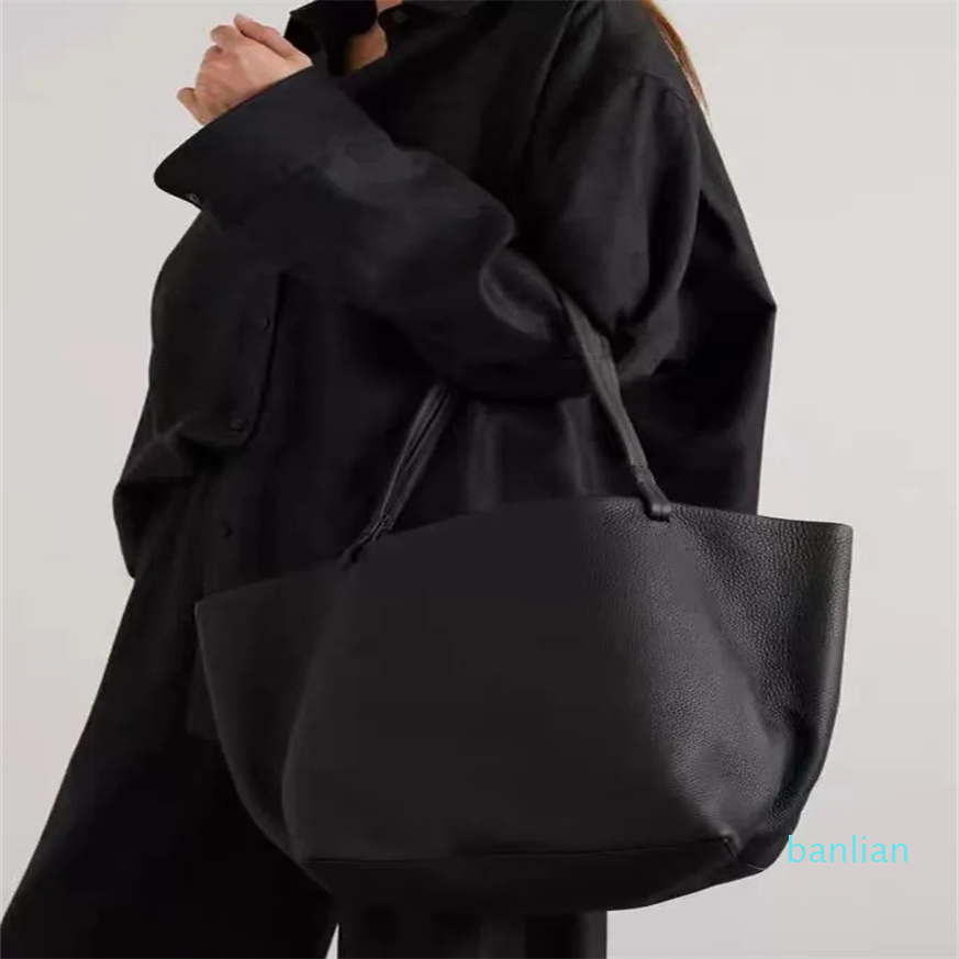 Large Size Cowhide Type Commuting Simple Handbag Single Shoulder the Bag