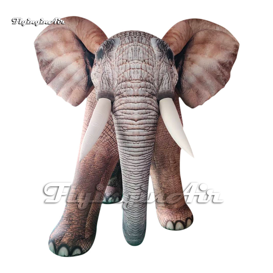 Wonderful Parade Animal Real Large Inflatable Elephant Mascot Balloon For Park Decoration