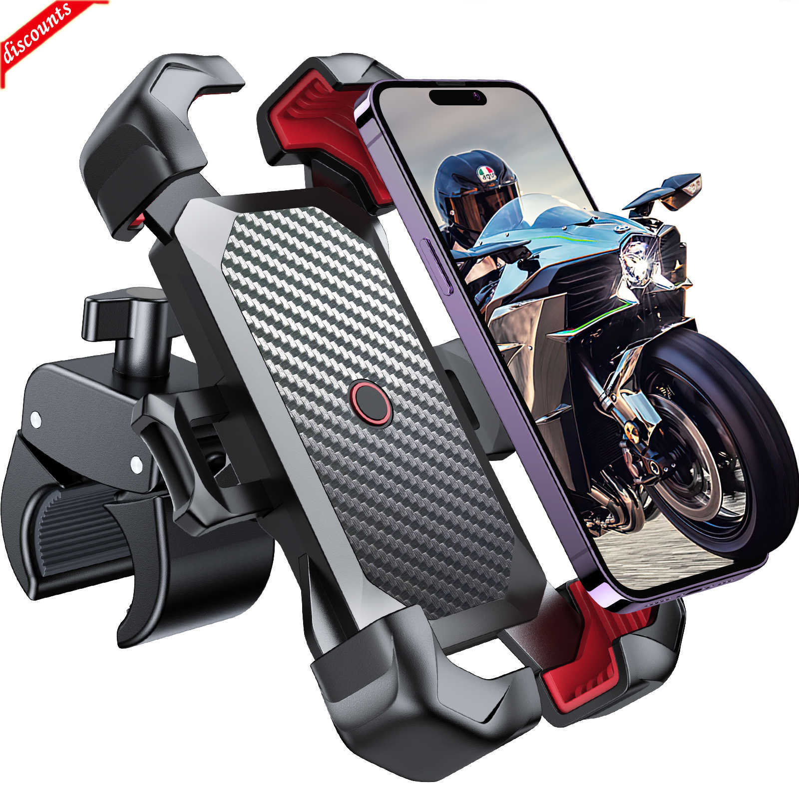 New Joyroom 360 View Universal Bike Bicycle Holder for 4.7-7 inch Mobile Phone Stand Shockproof Bracket GPS Clip