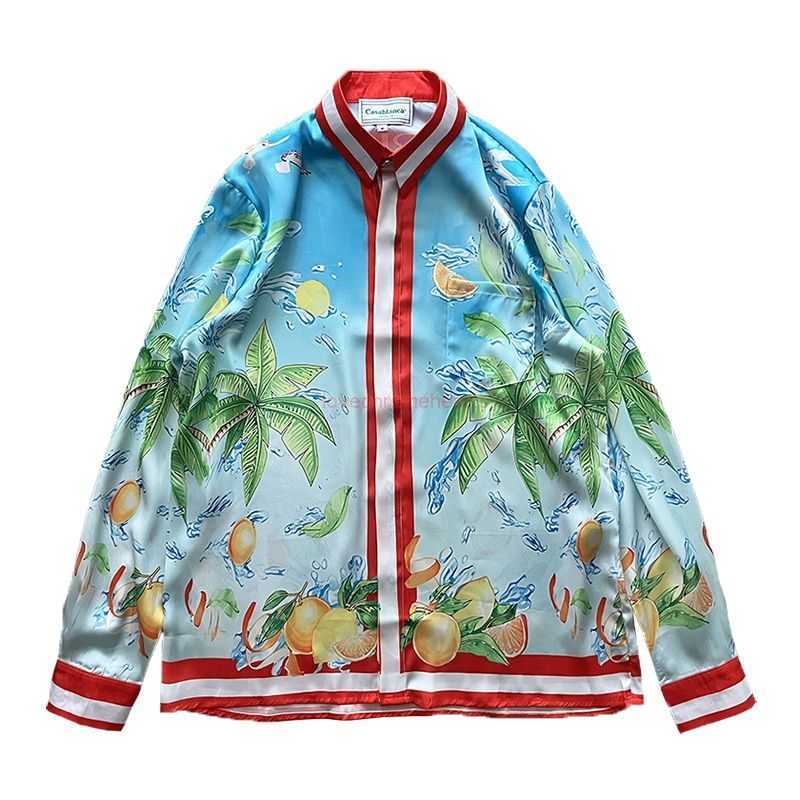Casa Designer Fashion Clothing Shirts Tracksuits Casablanca 23ss Bag Coconut Fruit Loose Fit Silk Long Sleeve Shirt for Men Women Couples, Beige
Casa Designer Fashion Clothing Shirts Tracksuits Casablanca 23ss Bag Coconut Fruit Loose Fit Silk Long Sleeve Shirt for Men Women Couples, Beige