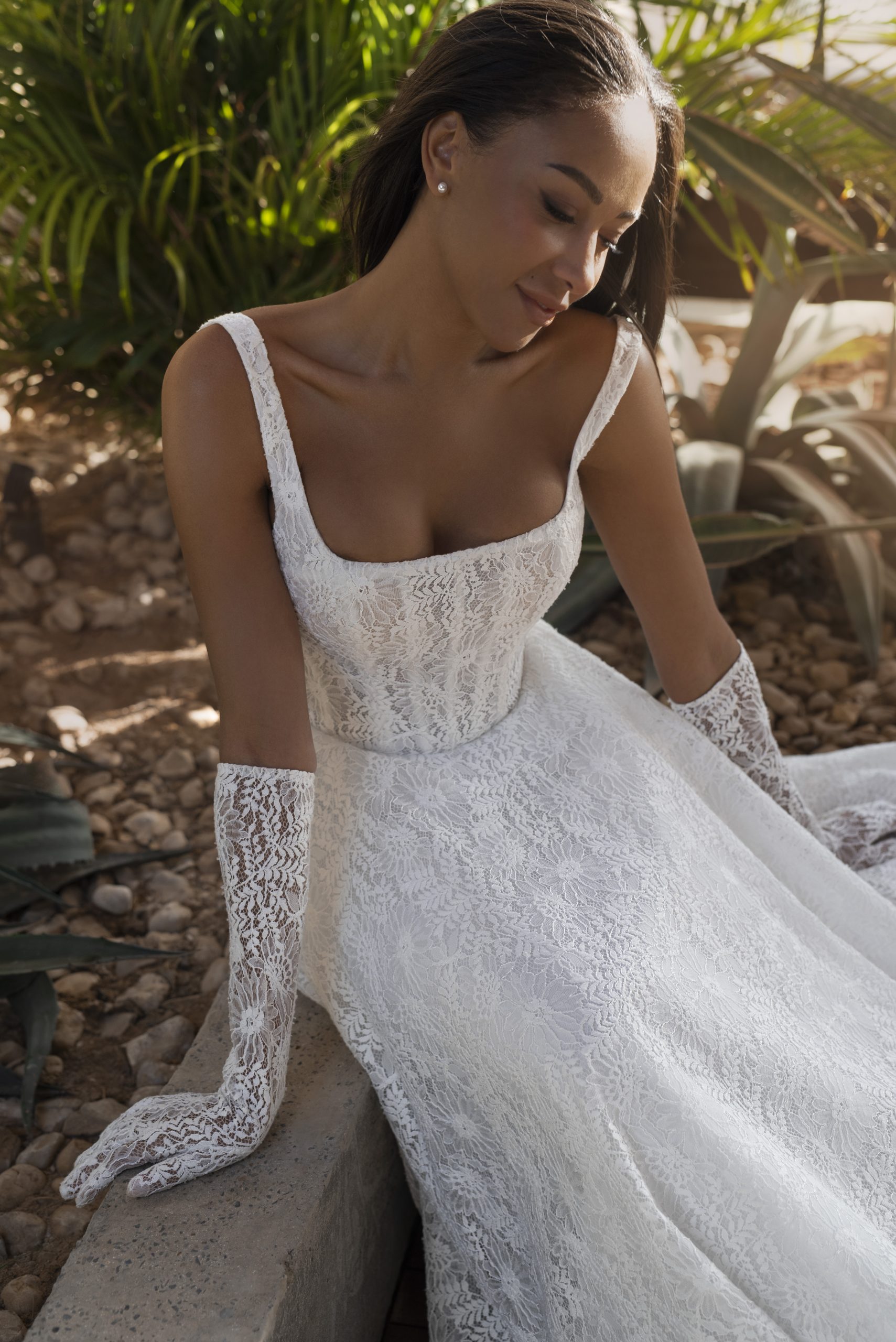 Boho A e Dresses For Bride Straps Lace Wedding Dress Zipper Back Sleeveless Designer Bridal Gowns