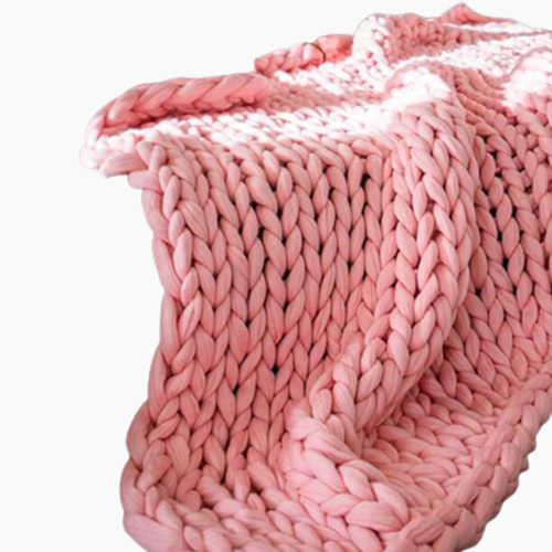 chunky wool blanket thick large yarn roving knitted winter warm throw sofa bed blankets6506355