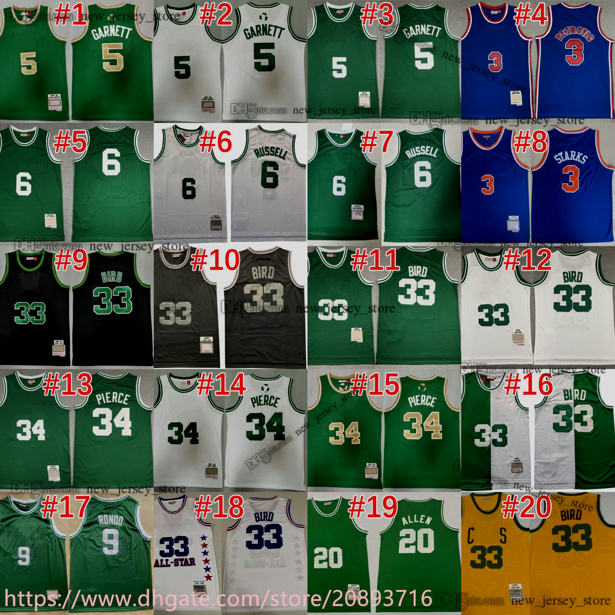 Mitchell and Ness 2007-08 Basketball 5 Kevin Garnett Jersey Retro Pierce Russell Rose Pippen James Rodman Anthony Iverson McGrady Carter Malone Kemp Payton Jerseys, Select number of picture
Mitchell and Ness 2007-08 Basketball 5 Kevin Garnett Jersey Retro Pierce Russell Rose Pippen James Rodman Anthony Iverson McGrady Carter Malone Kemp Payton Jerseys, Select number of picture