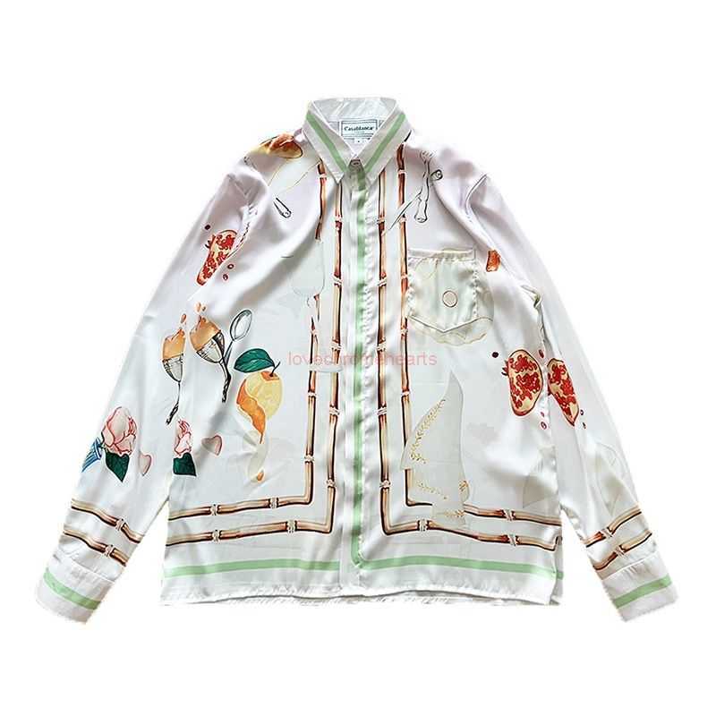 Casa Designer Fashion Clothing Shirts Tracksuits Casablanca 23ss Orange Broken Bamboo Print Loose Couple Versatile Fashion Brand Silk Long Sleeve Shirt, Beige
Casa Designer Fashion Clothing Shirts Tracksuits Casablanca 23ss Orange Broken Bamboo Print Loose Couple Versatile Fashion Brand Silk Long Sleeve Shirt, Beige