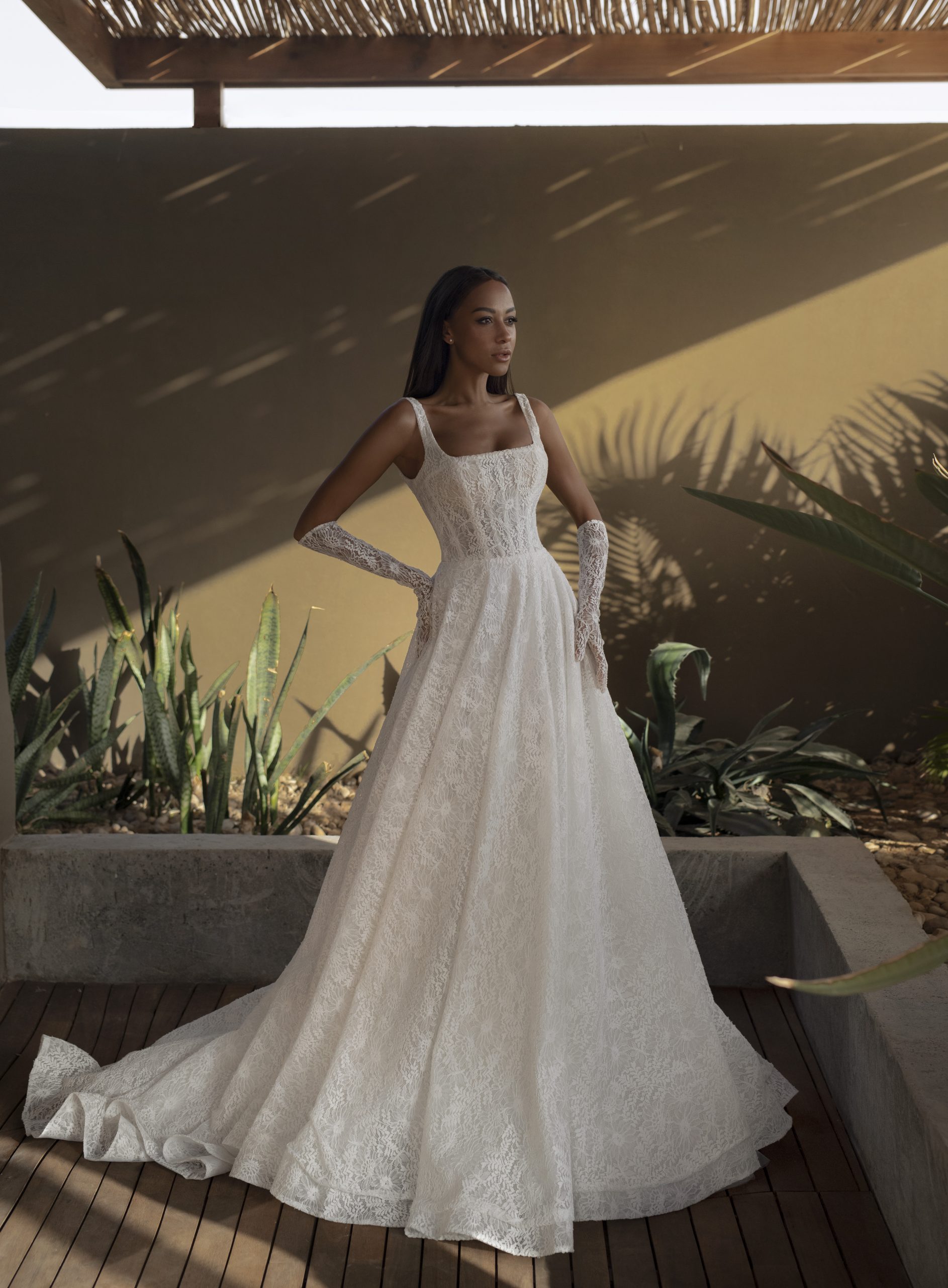 Boho A e Dresses For Bride Straps Lace Wedding Dress Zipper Back Sleeveless Designer Bridal Gowns