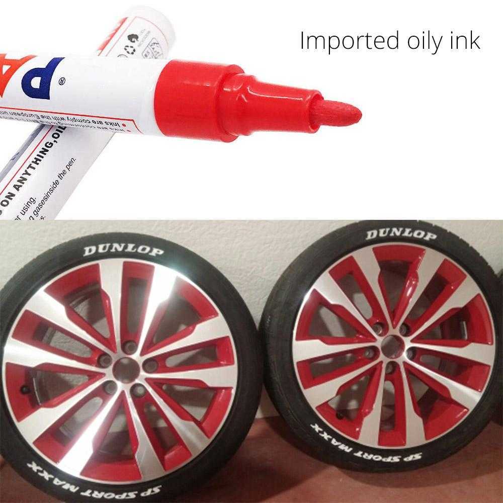 New 1pcs White Waterproof Cars Wheel Tire Oily Mark Auto Rubber Tyre Pen CD Metal Permanent Paint Marker Graffiti Touch Up
