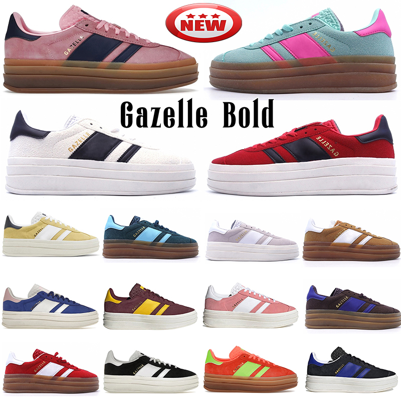 2023 Gazelle Bold Pink Glow Designer Shoes Men women Platform sneakers Green Flash Aqua Shadow Red Chocolate Blue velvet luxury mens sports Trainers Casual shoe, 34-chicago
2023 Gazelle Bold Pink Glow Designer Shoes Men women Platform sneakers Green Flash Aqua Shadow Red Chocolate Blue velvet luxury mens sports Trainers Casual shoe, 34-chicago
