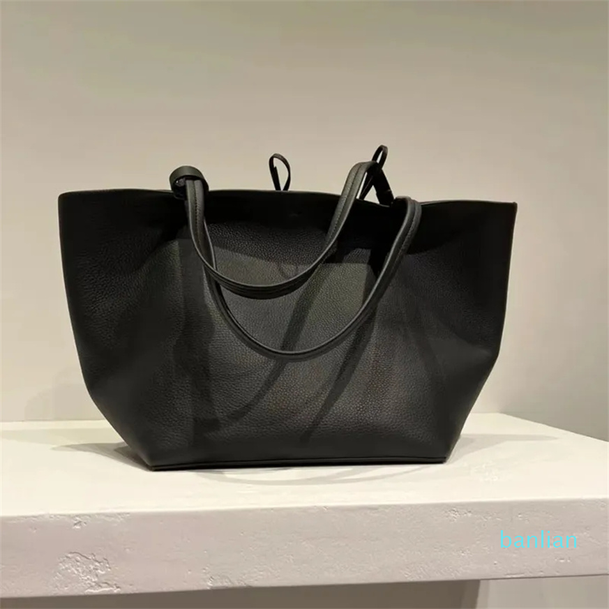 Large Size Cowhide Type Commuting Simple Handbag Single Shoulder the Bag