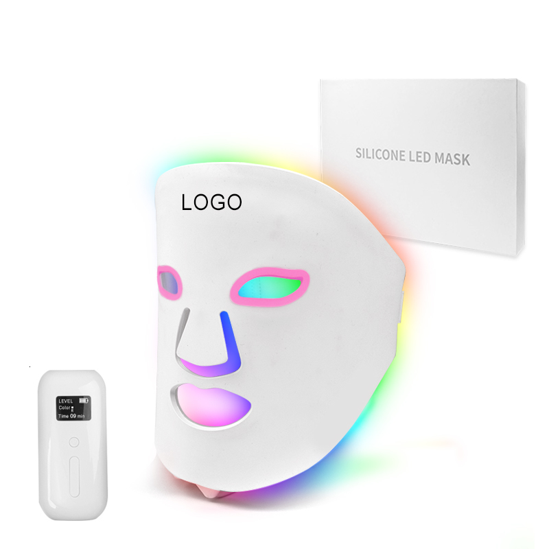 Face Care Devices Korean Led Mask Light Therapy Acne Whitening and Skin Rejuvenation Beauty 7 Colors Electric Silicone Face 230701