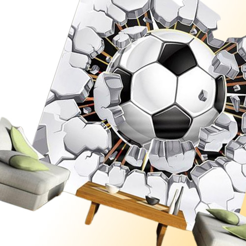 Custom Wall Mural Wallpaper 3D Soccer Sport Creative Art Wall Painting LivingRoom Bedroom TV Background Po Wallpaper Football6082024