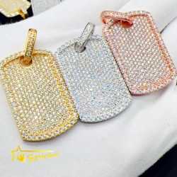 Hot Sell Iced Out Dog Tag Sier Lab Dia Jewelry Men Women Hip Hop Gra Certified Moissanite Necklace PendantPersonalized pendant