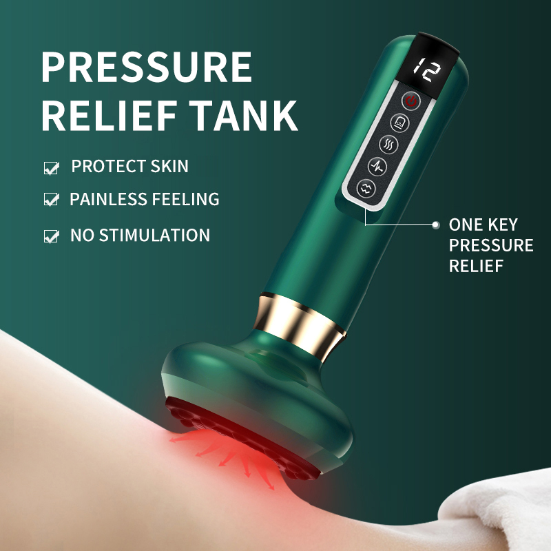 Back Massager Electric Vacuum Cupping Massage Body Cups Anti-Cellulite Therapy Massager for Body Electric Guasha Scraping Fat Burning Slimming 230701