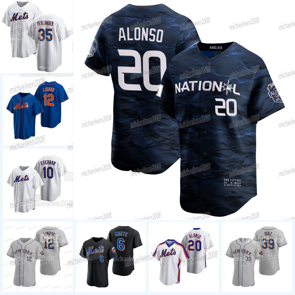 12 Francisco Lindor Mets 2023 All Star Jersey Pete Alonso Daniel Vogelbach Brett Baty Nimmo Starling Marte Jeff McNeil Kodai Senga Justin Verlander Edwin Diaz, Men cool base
12 Francisco Lindor Mets 2023 All Star Jersey Pete Alonso Daniel Vogelbach Brett Baty Nimmo Starling Marte Jeff McNeil Kodai Senga Justin Verlander Edwin Diaz, Men cool base