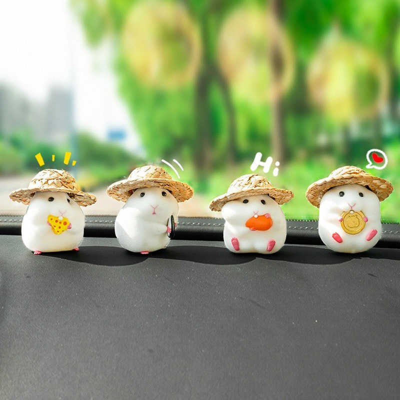 New Car hamster accessories new console cute doll interior pendant cool car decoration