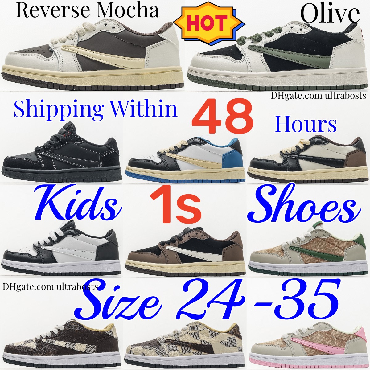 Kids Shos 1 Basketball 1s Travis OG Low Boys Sneakers Children Running Black Phantom Sport Designer Trainers Olive Reverse Mocha Jumpman baby youth toddler Fragment
Kids Shos 1 Basketball 1s Travis OG Low Boys Sneakers Children Running Black Phantom Sport Designer Trainers Olive Reverse Mocha Jumpman baby youth toddler Fragment