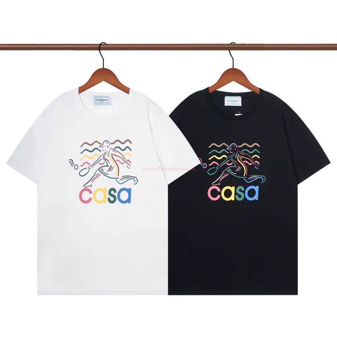 Casa Designer Fashion Clothing Tees Tshirts Casablanca 2022 New Tennis Colorful Letter Print, Black
Casa Designer Fashion Clothing Tees Tshirts Casablanca 2022 New Tennis Colorful Letter Print, Black