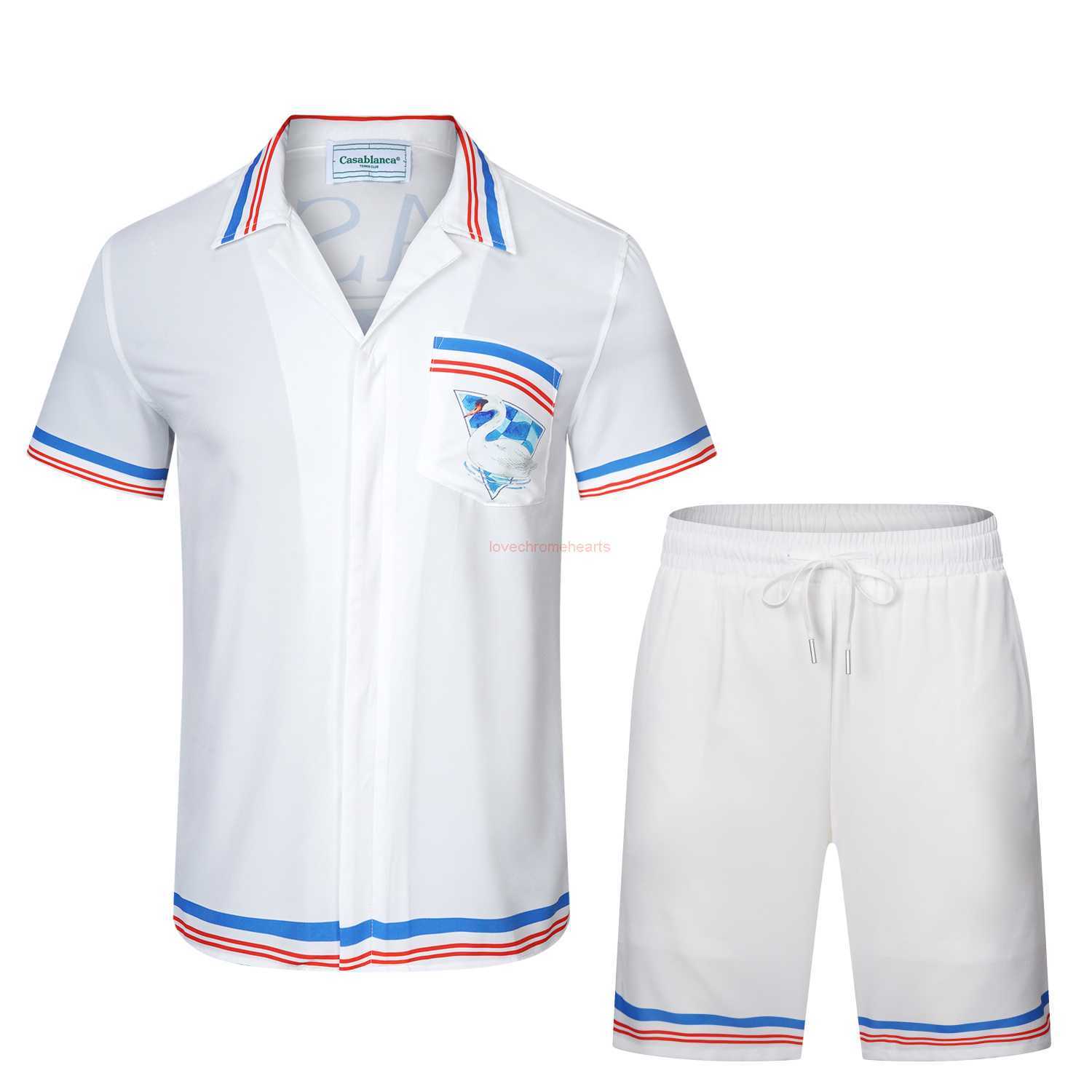 Casa Designer Fashion Clothing Shirts Tracksuits 2023 New Casablanca Swan Letter Printed Short Sleeve Shirt Set for Men Women's Leisure, Shipping fee
Casa Designer Fashion Clothing Shirts Tracksuits 2023 New Casablanca Swan Letter Printed Short Sleeve Shirt Set for Men Women's Leisure, Shipping fee