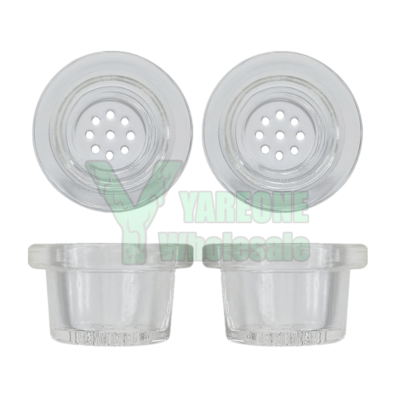 Silicone Pipe Glass Insert Replacement Bowl, Borosilicate Glass Screen Made for Silicon Rubber Smoking Tobacco Pipes YAREONE Wholesale